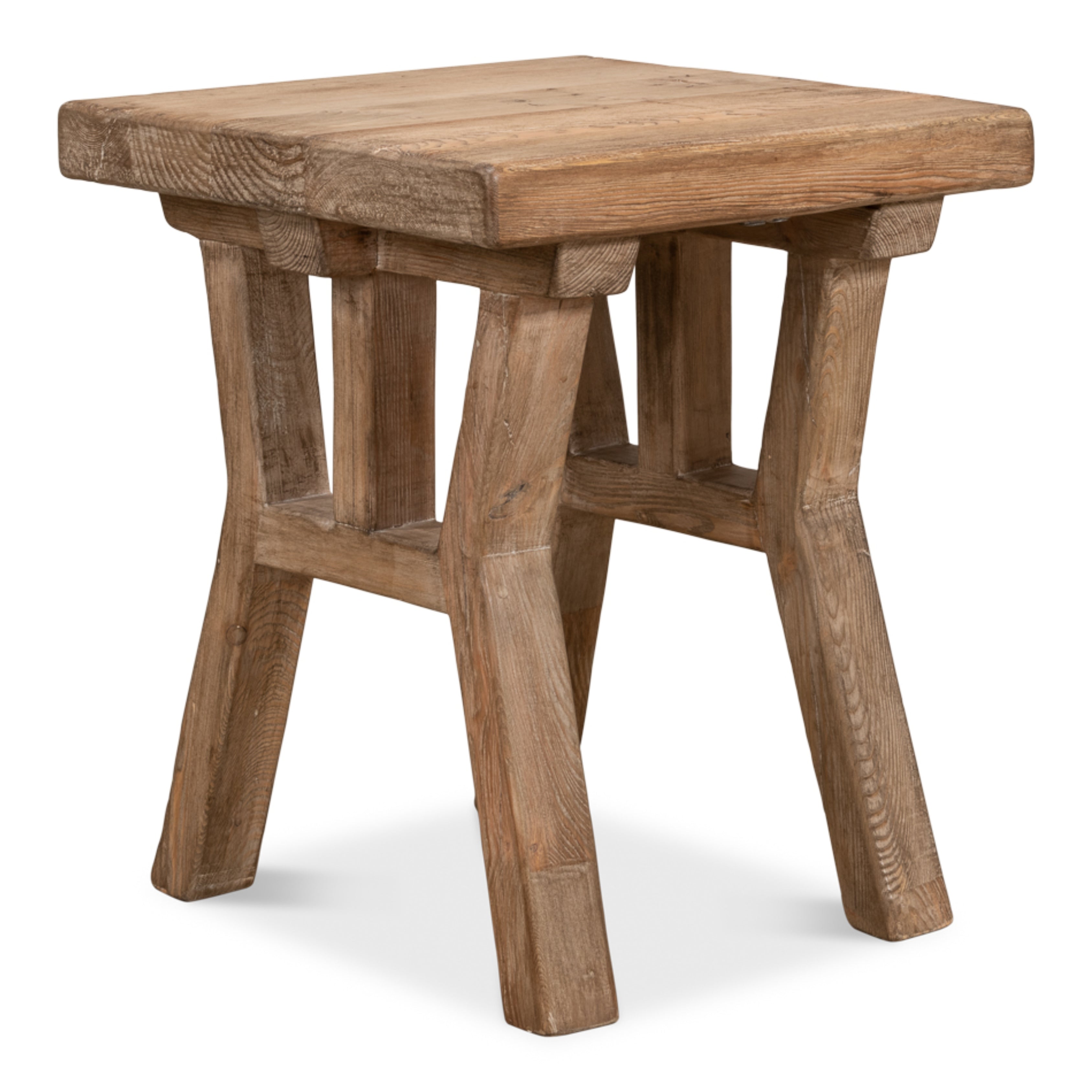 Rustic Trestle Side Table