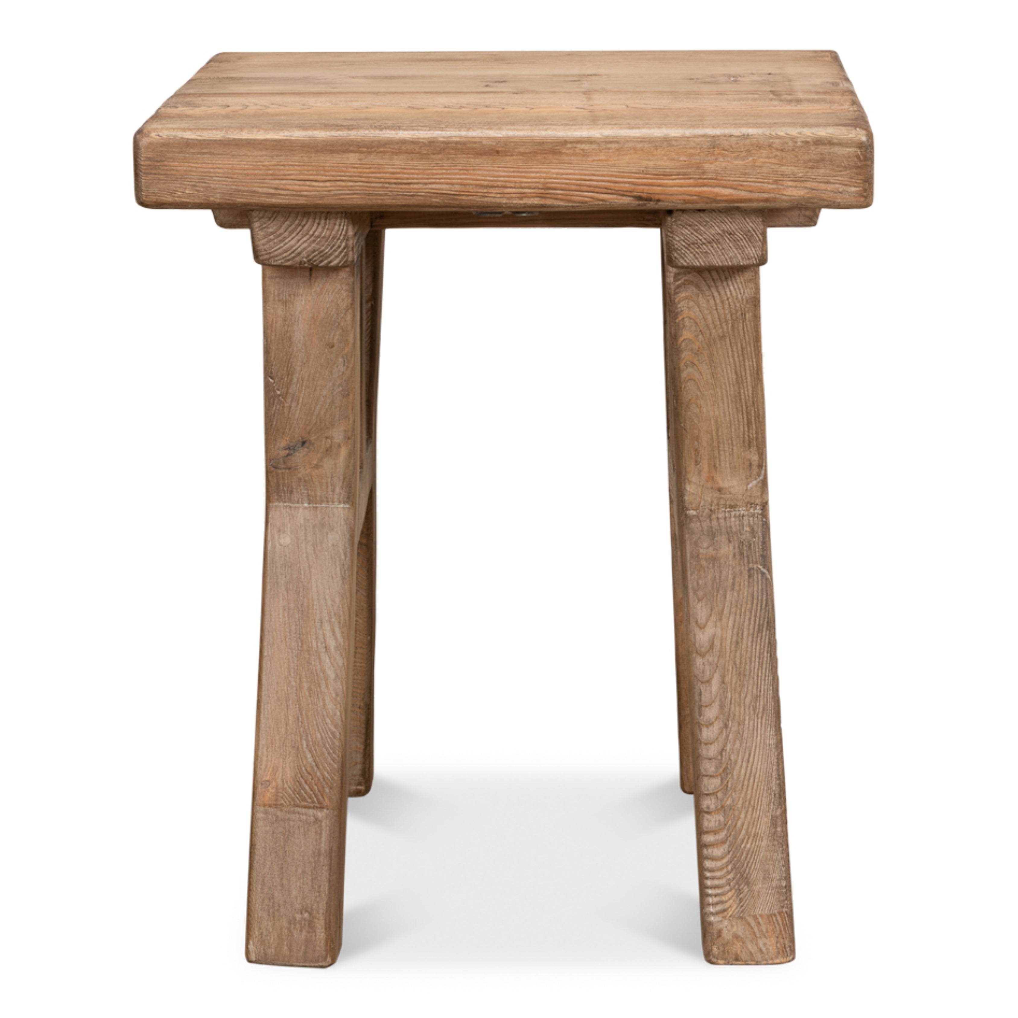 Rustic Trestle Side Table