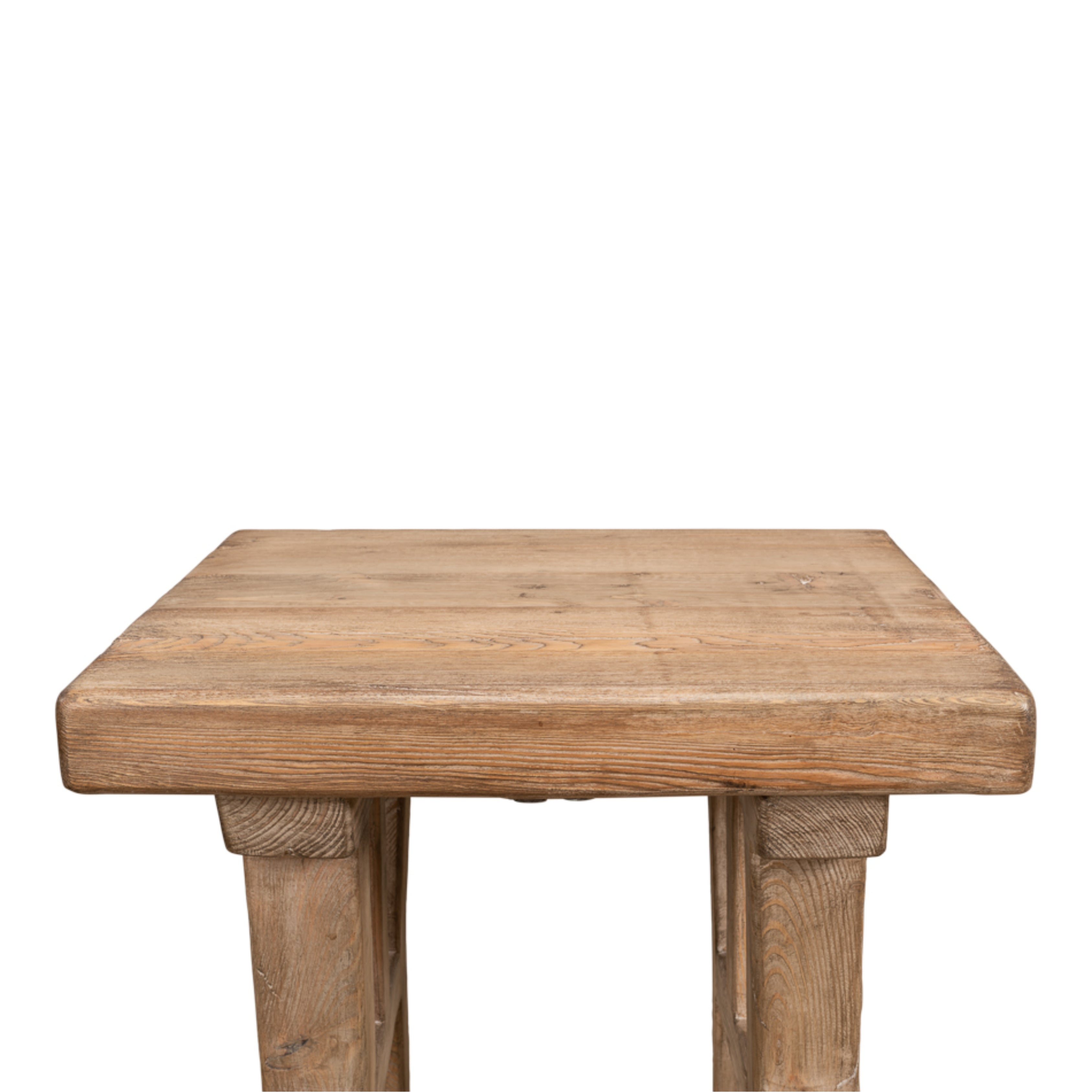 Rustic Trestle Side Table