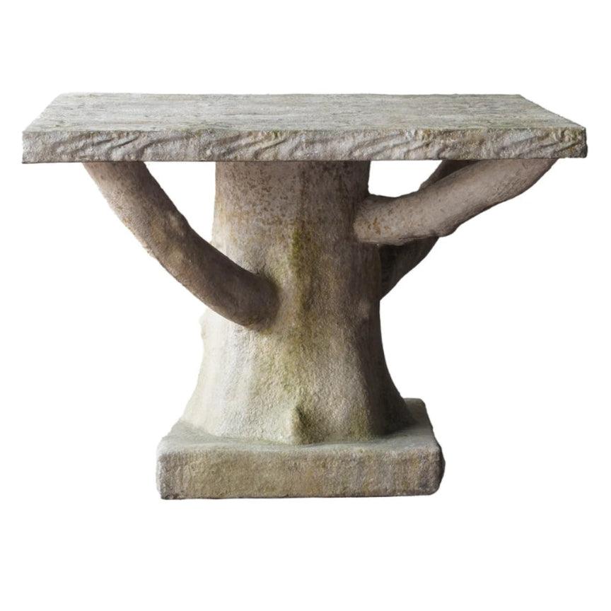 Faux Bois Tree Trunk Outdoor Dining Table