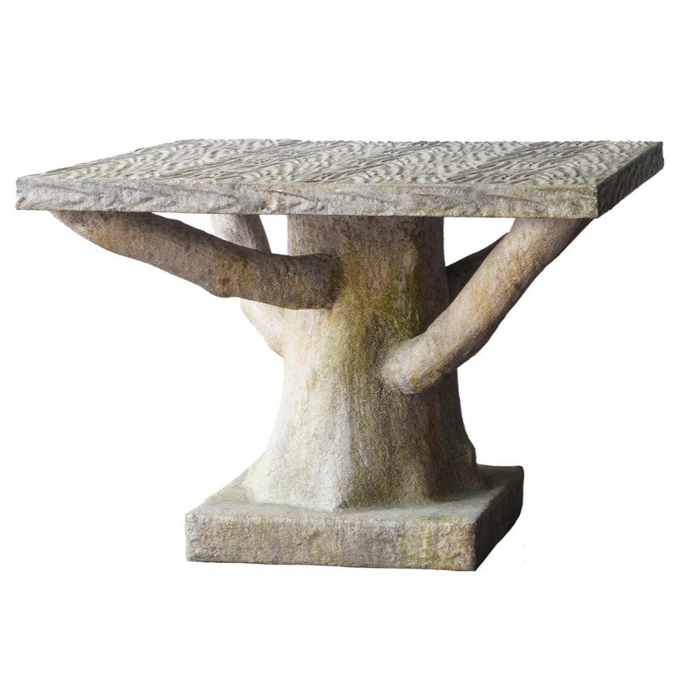 Faux Bois Tree Trunk Outdoor Dining Table