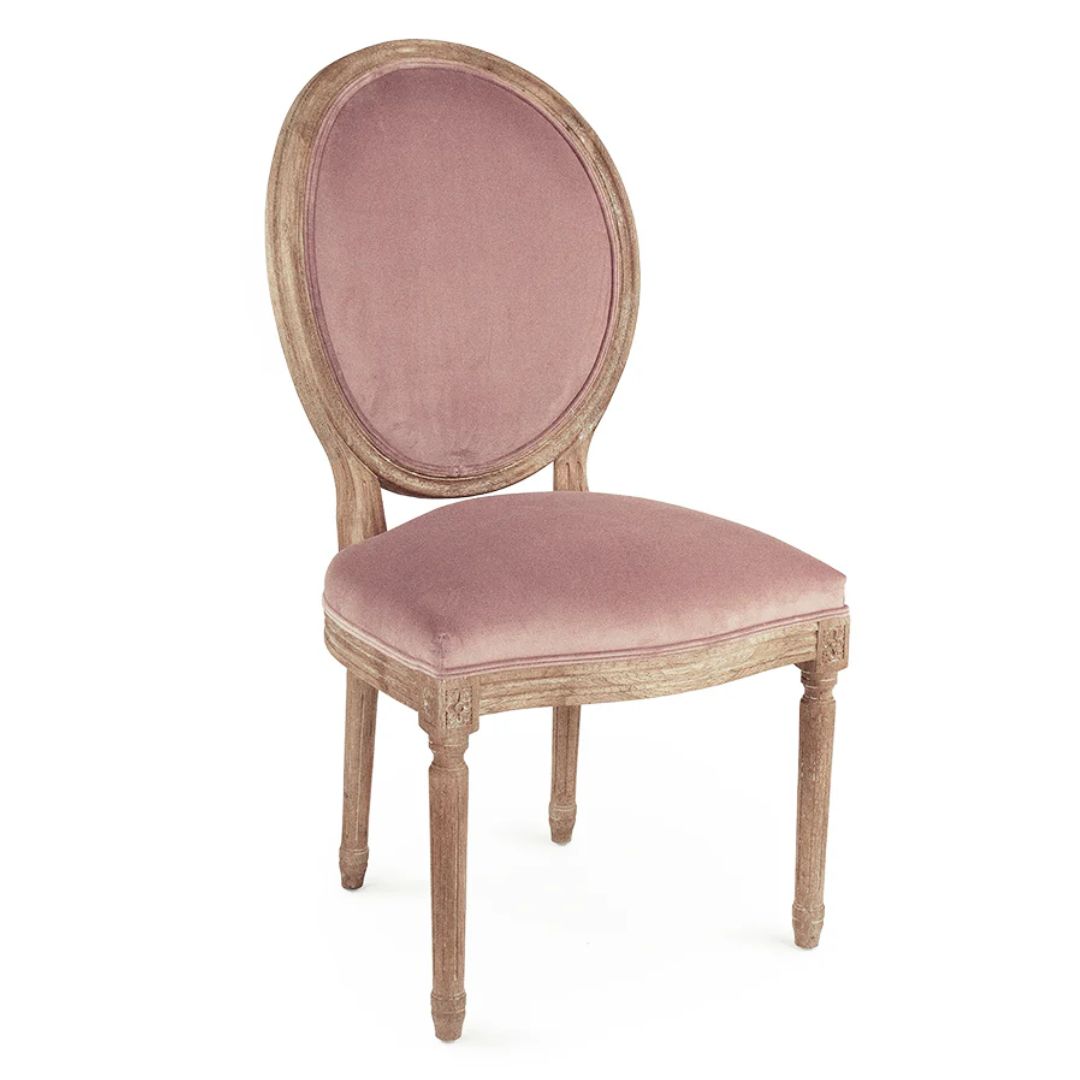 Rose Velvet Dining Side Chairs