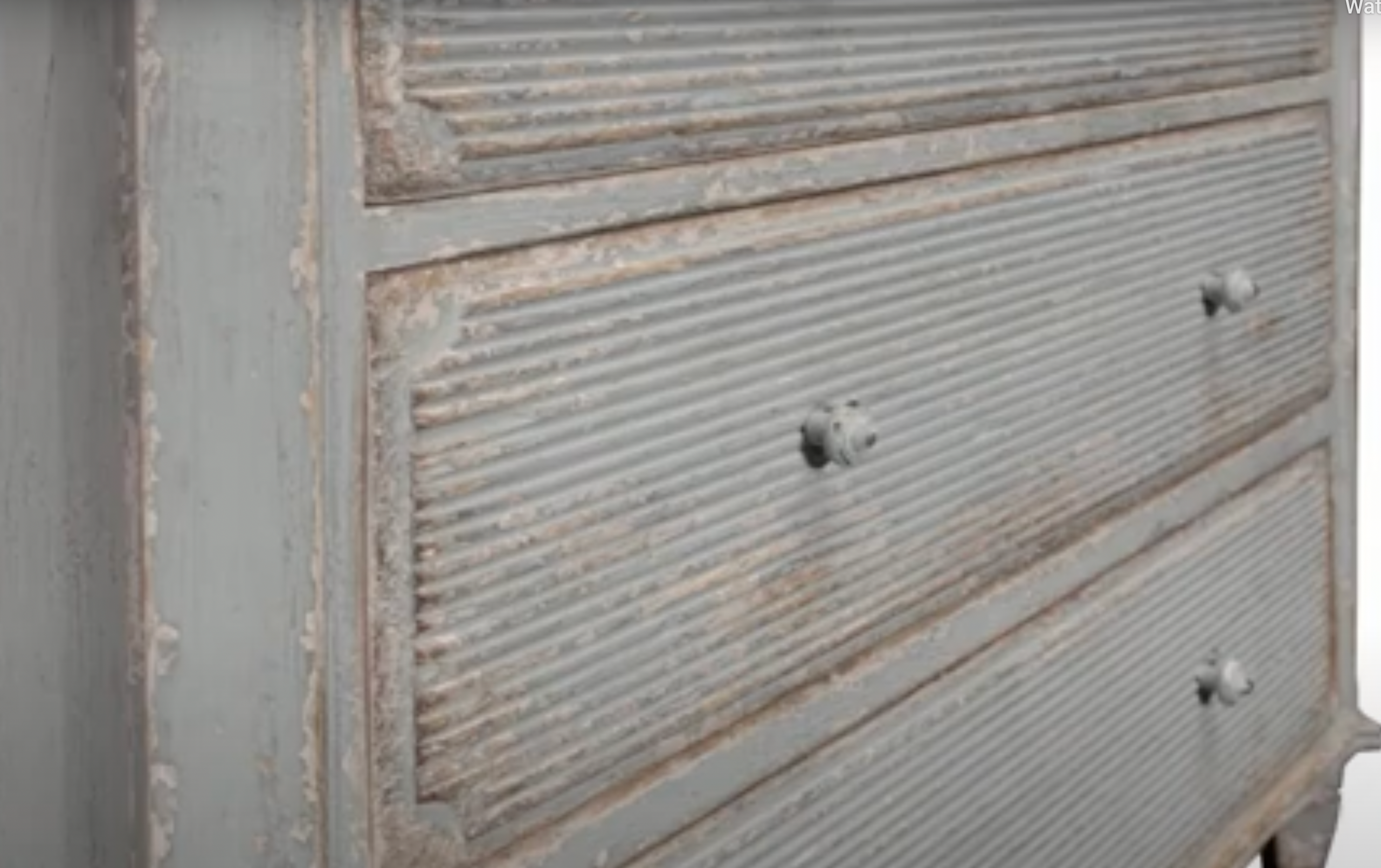 Distressed Blue Drawer Chest