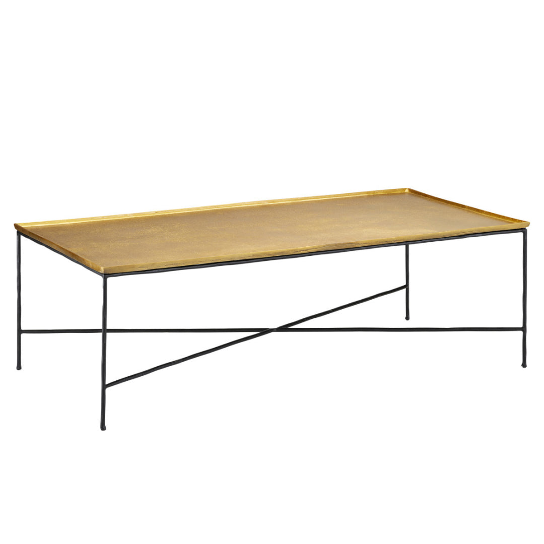 Sleek Minimalist Gold Coffee Table