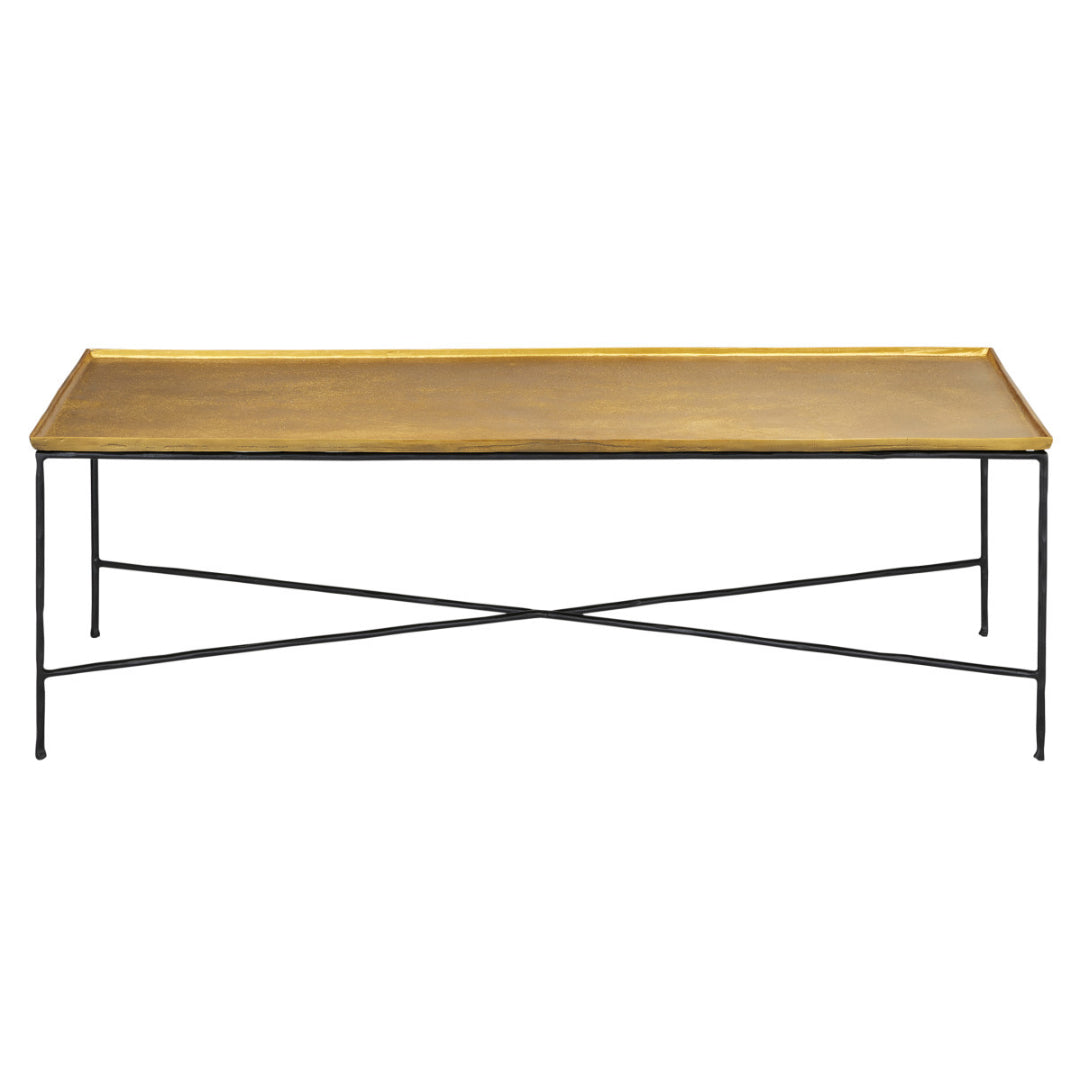 Sleek Minimalist Gold Coffee Table