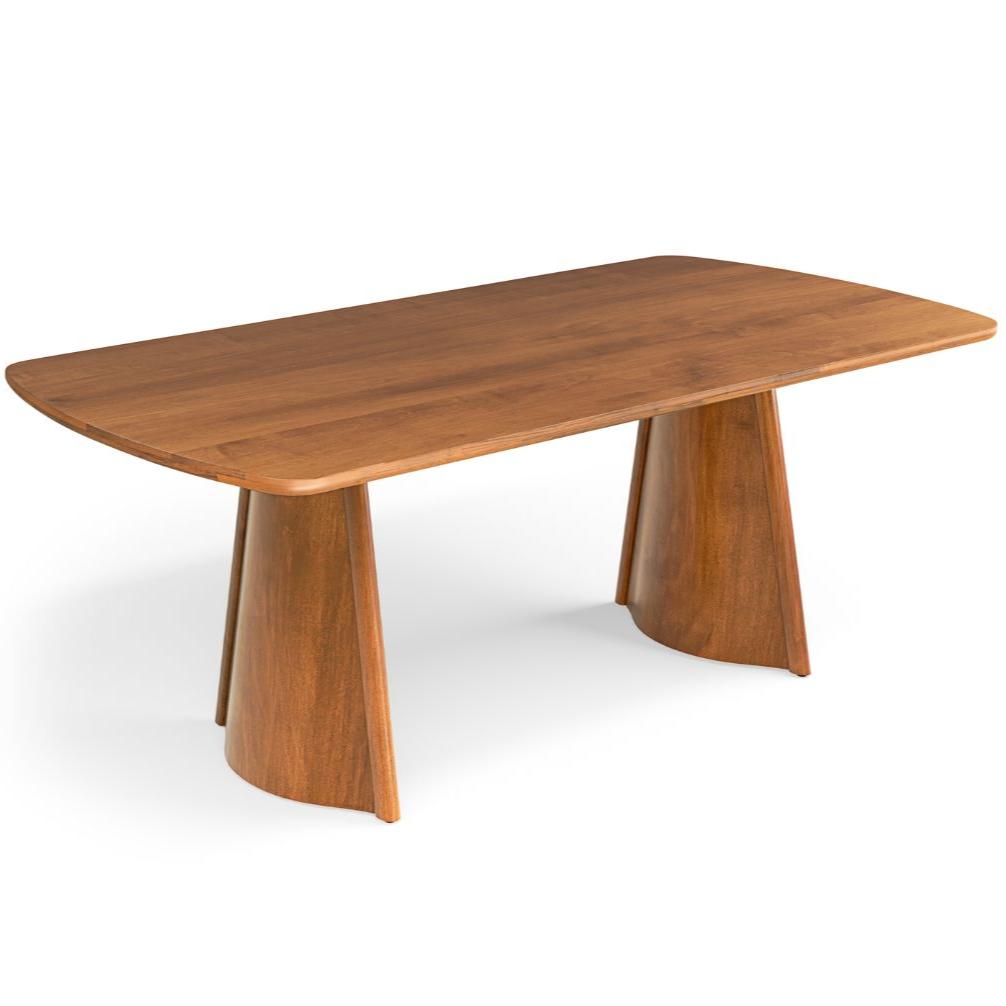 Modern Curved Slab Leg Dining Table