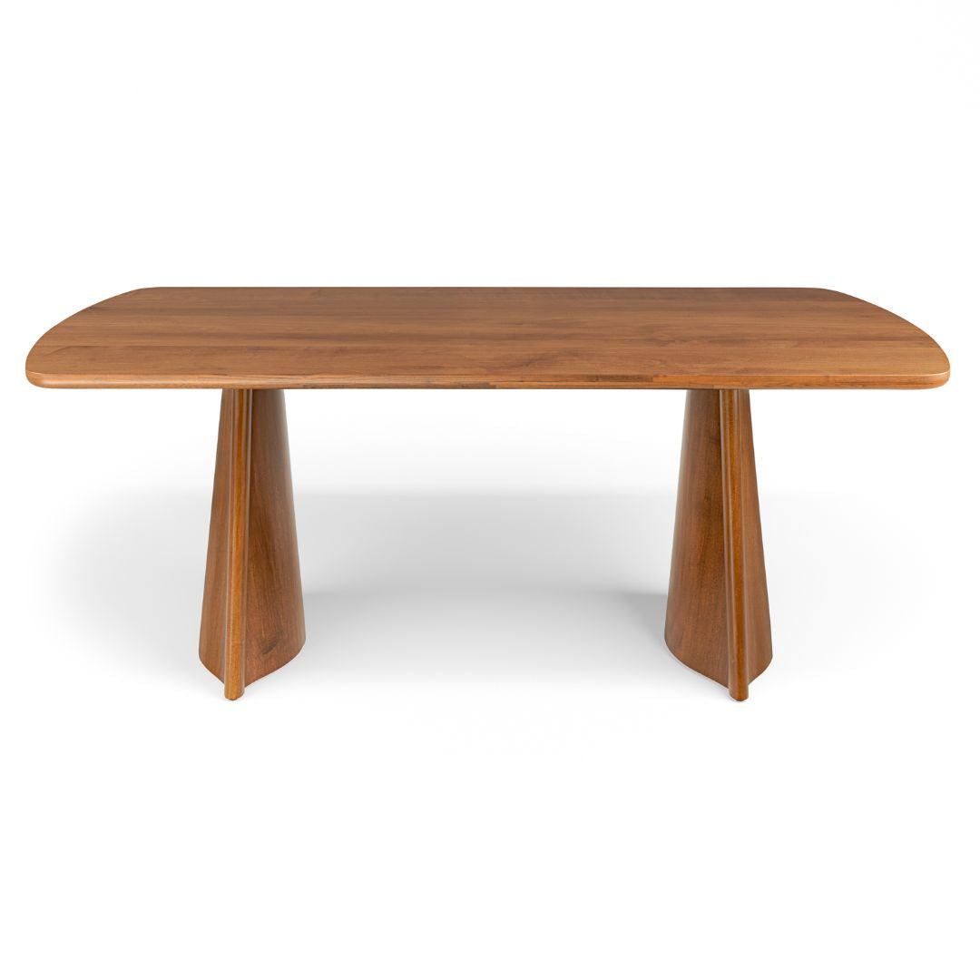 Modern Curved Slab Leg Dining Table