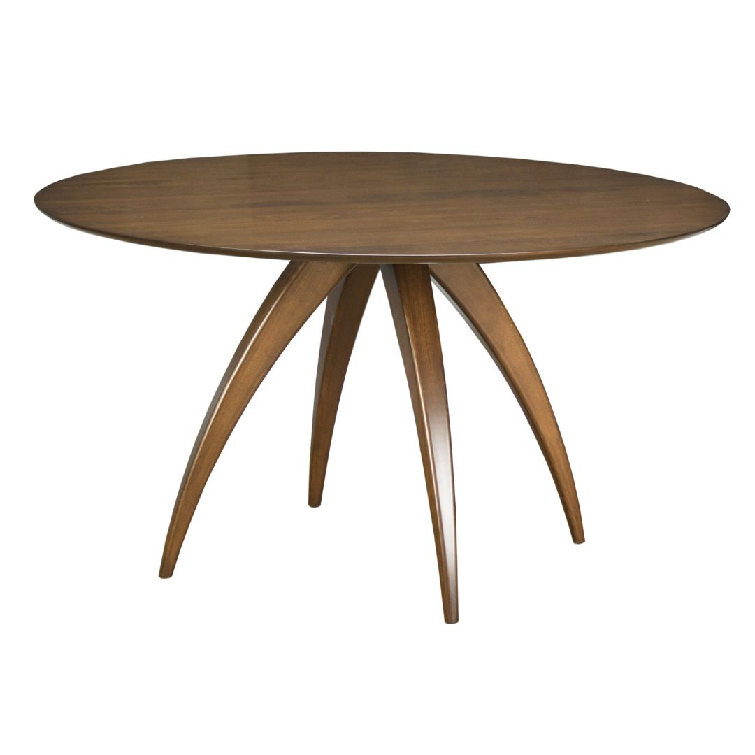 Round Arced Leg Dining Table