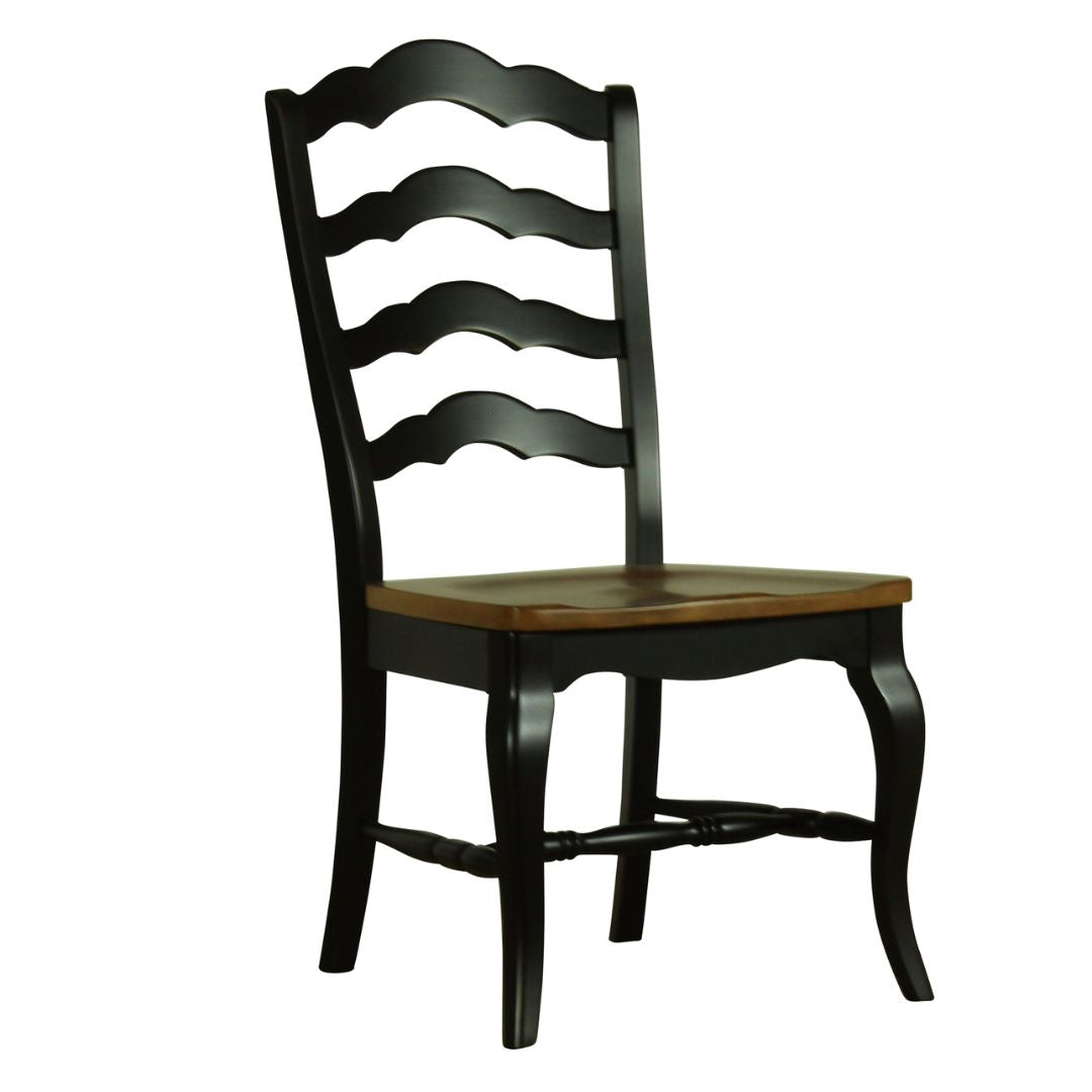 Classic French Country Ladder Back Side Chair