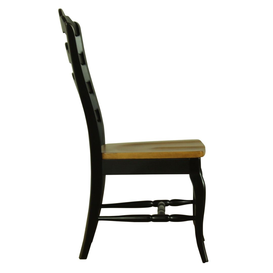 Classic French Country Ladder Back Side Chair