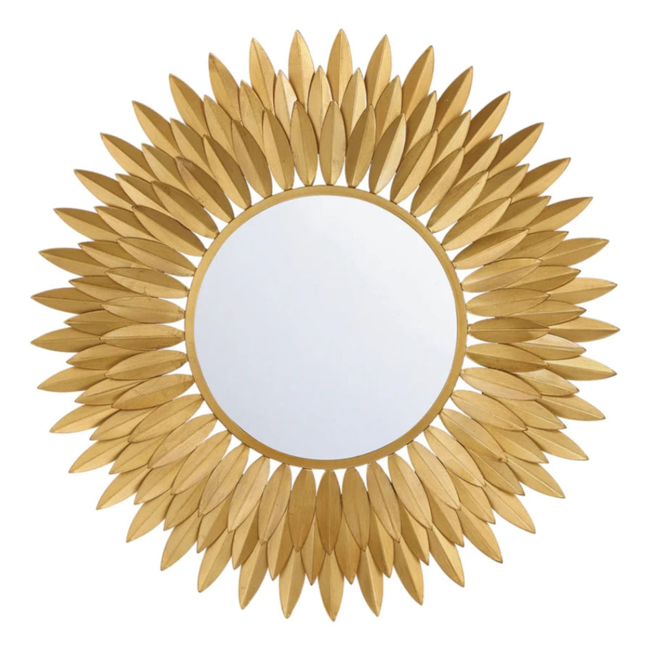 Sunburst Leaf Mirror