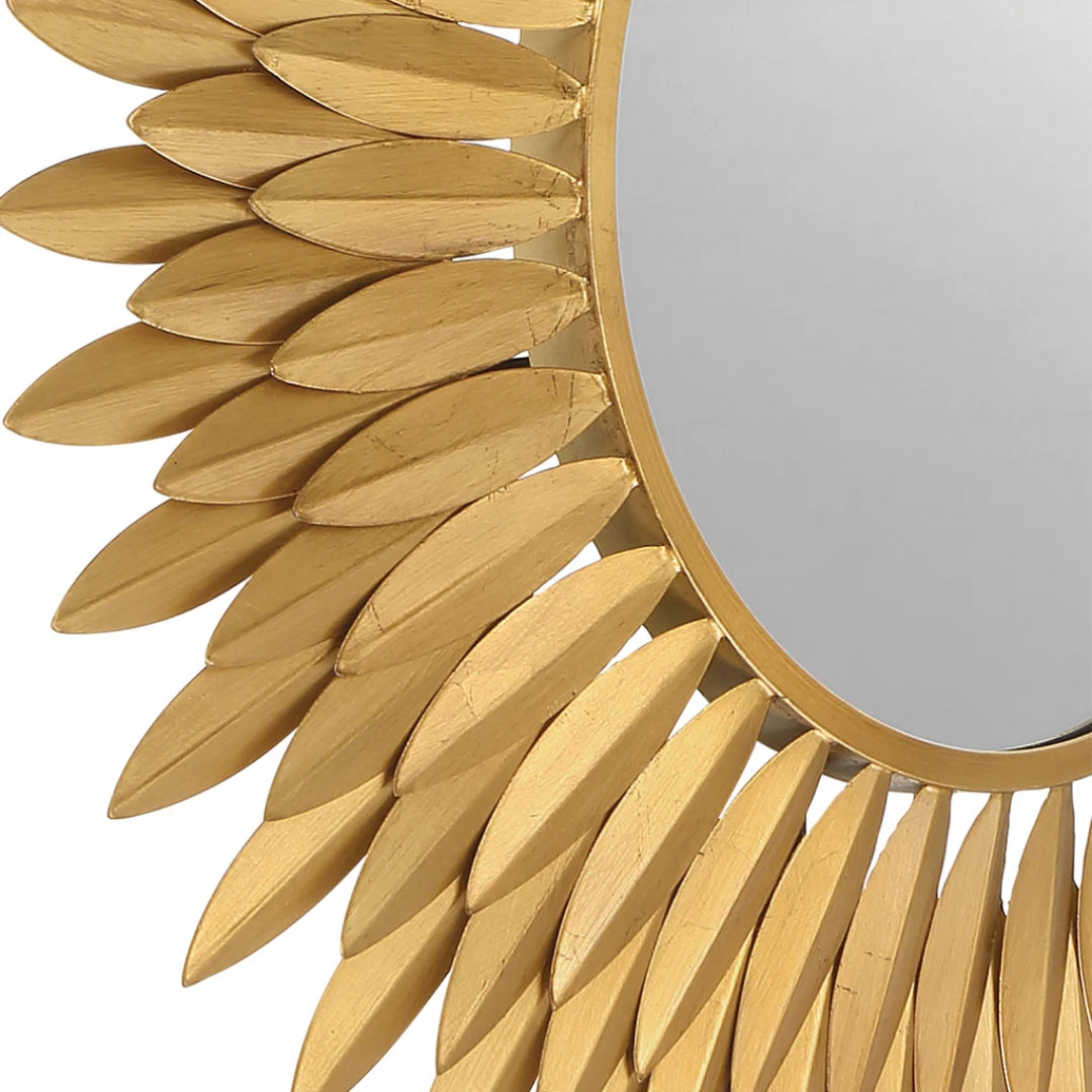 Sunburst Leaf Mirror