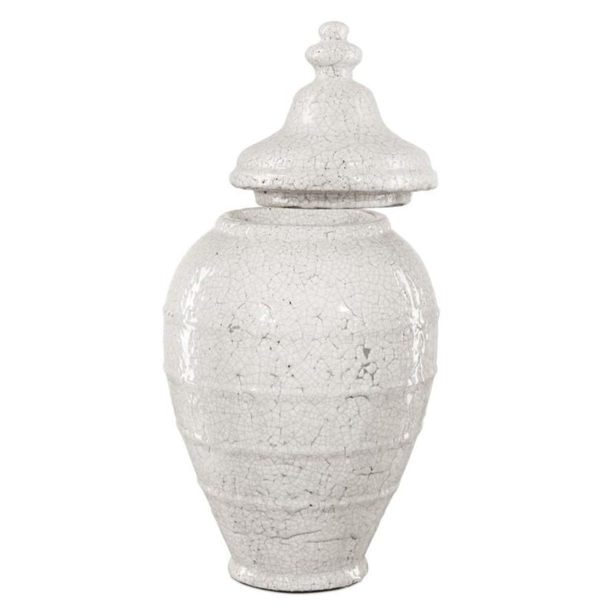 Antique White Glazed Jar