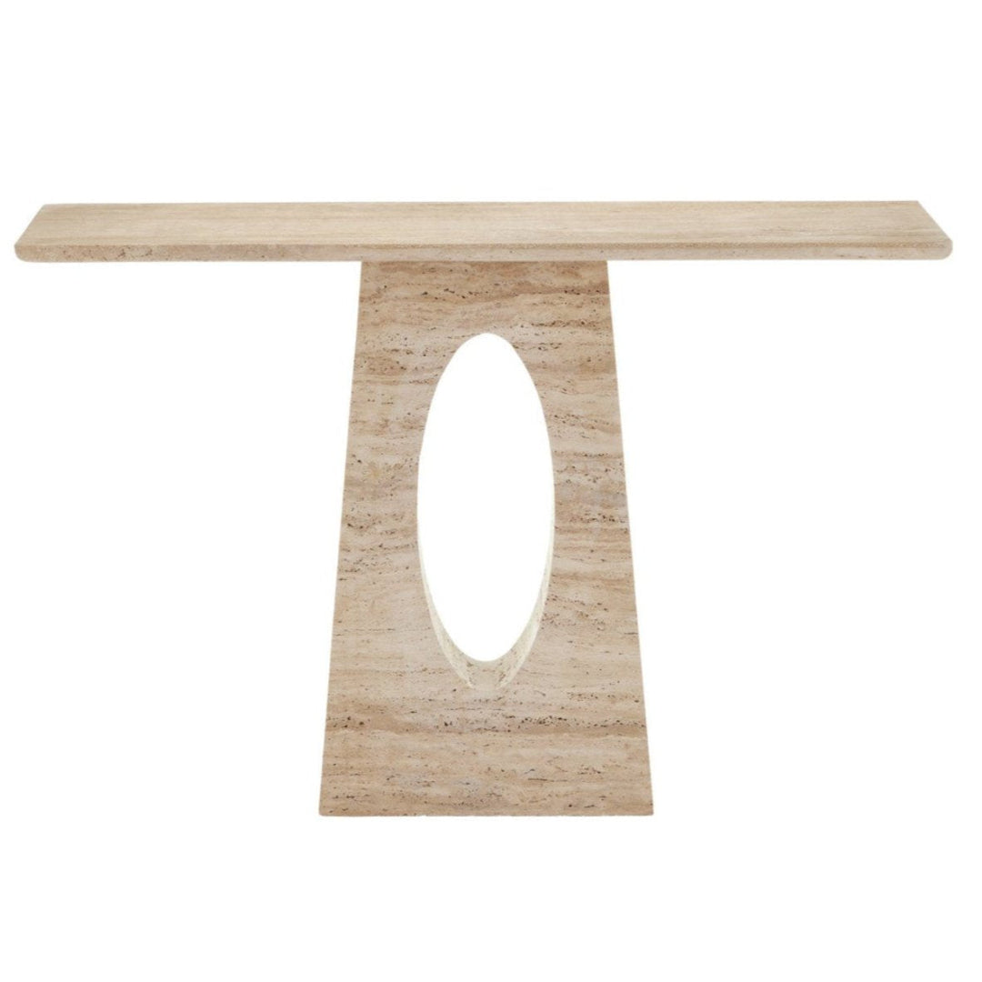 Natural Travertine Console Table