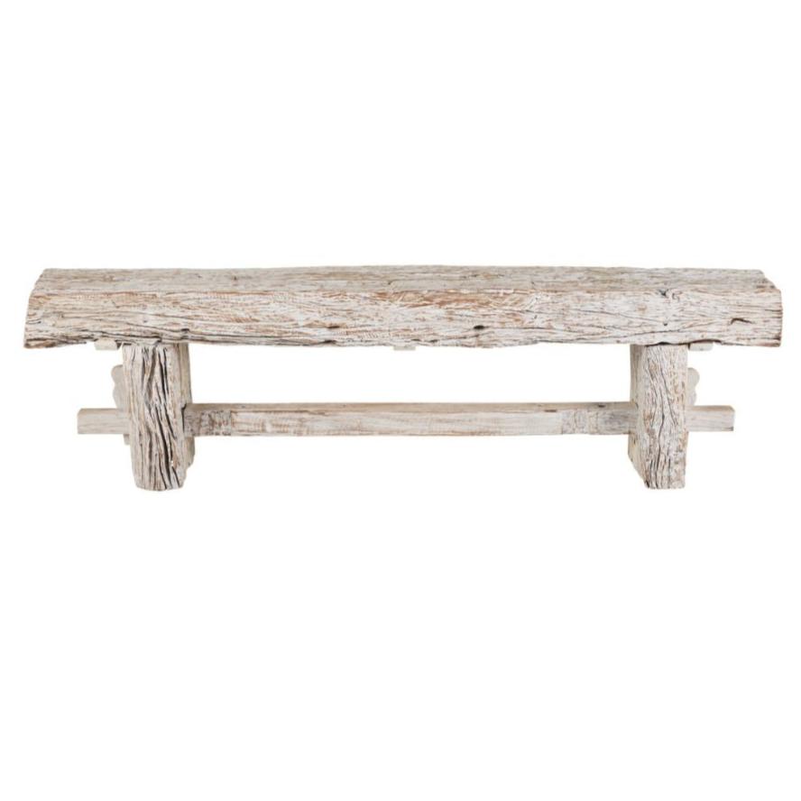 Aged Reclaimed Trestle Bench