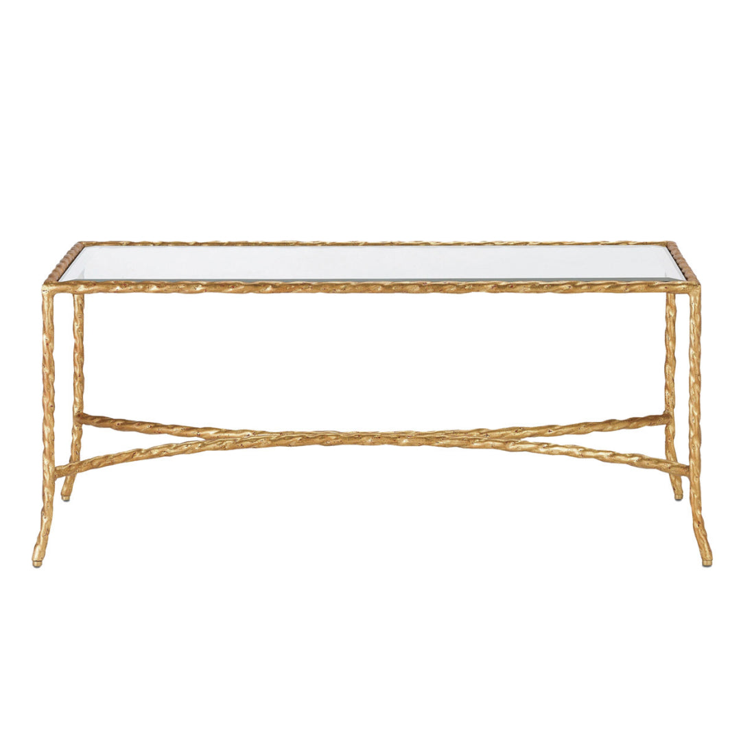 Twisted Gold Leaf Coffee Table