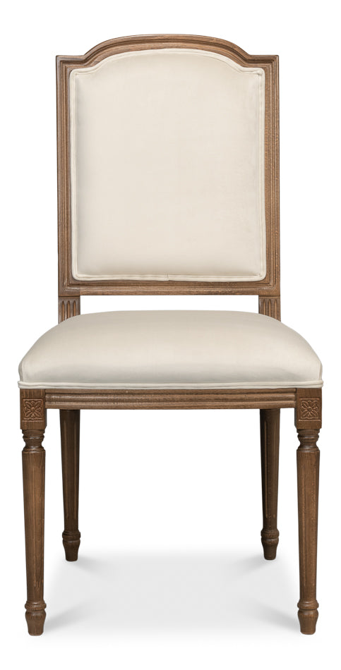 French Medallion Curved Top Side Chair - Set of 2