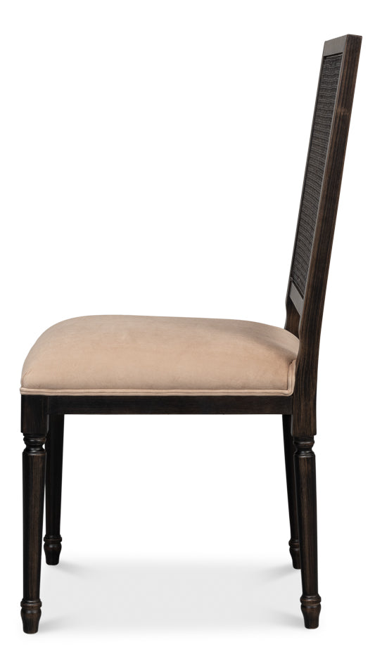 Black Cane Back Side Chair