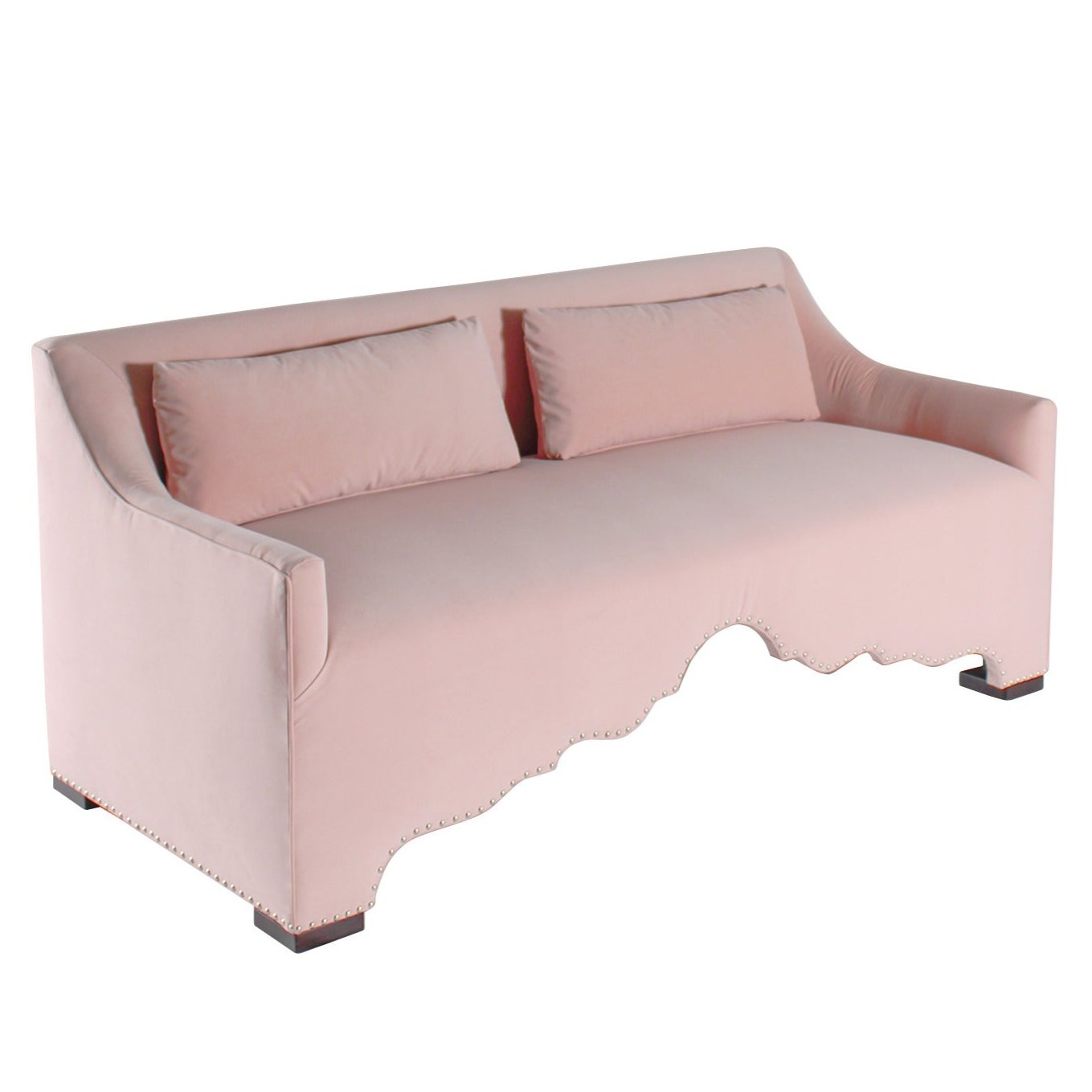 Pink Contemporary Arched Sofa