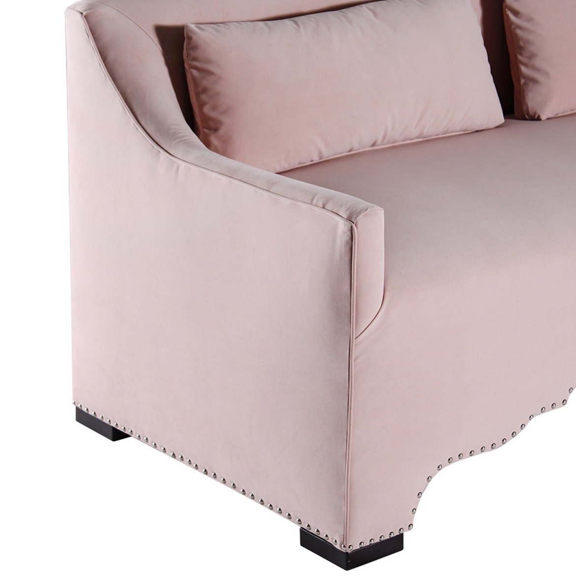 Pink Contemporary Arched Sofa