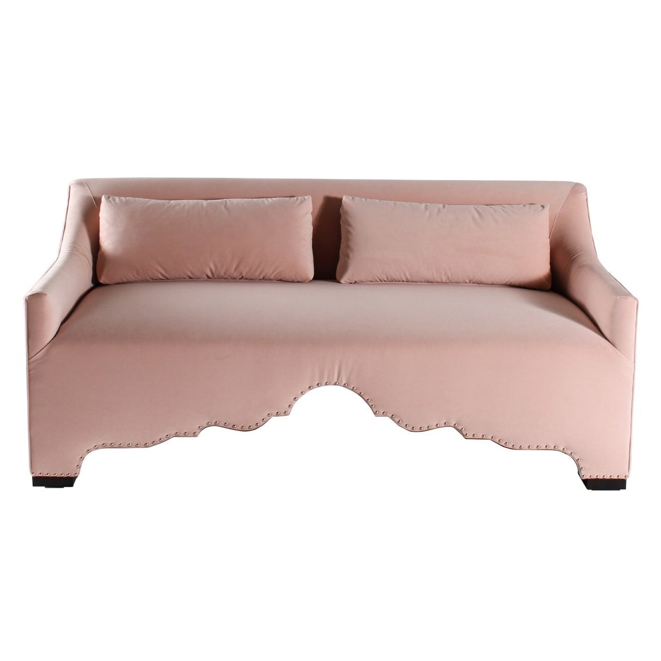 Pink Contemporary Arched Sofa