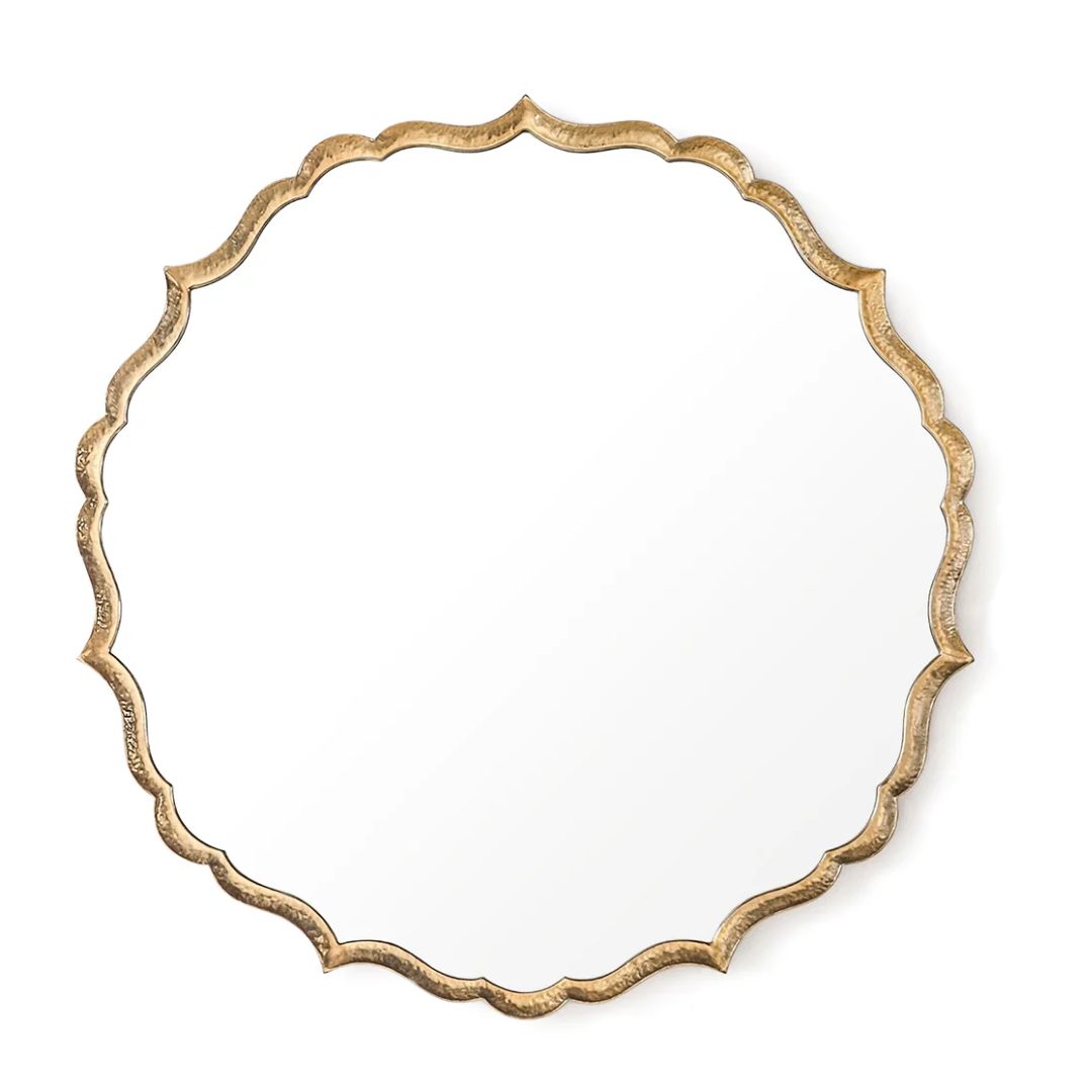 Gold Wavy Ornate Mirror