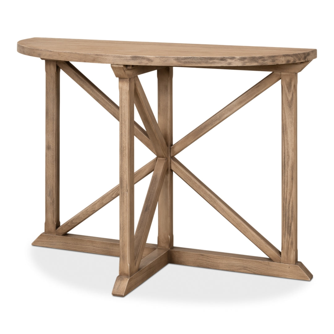 Vineyards Half-Moon Console Table