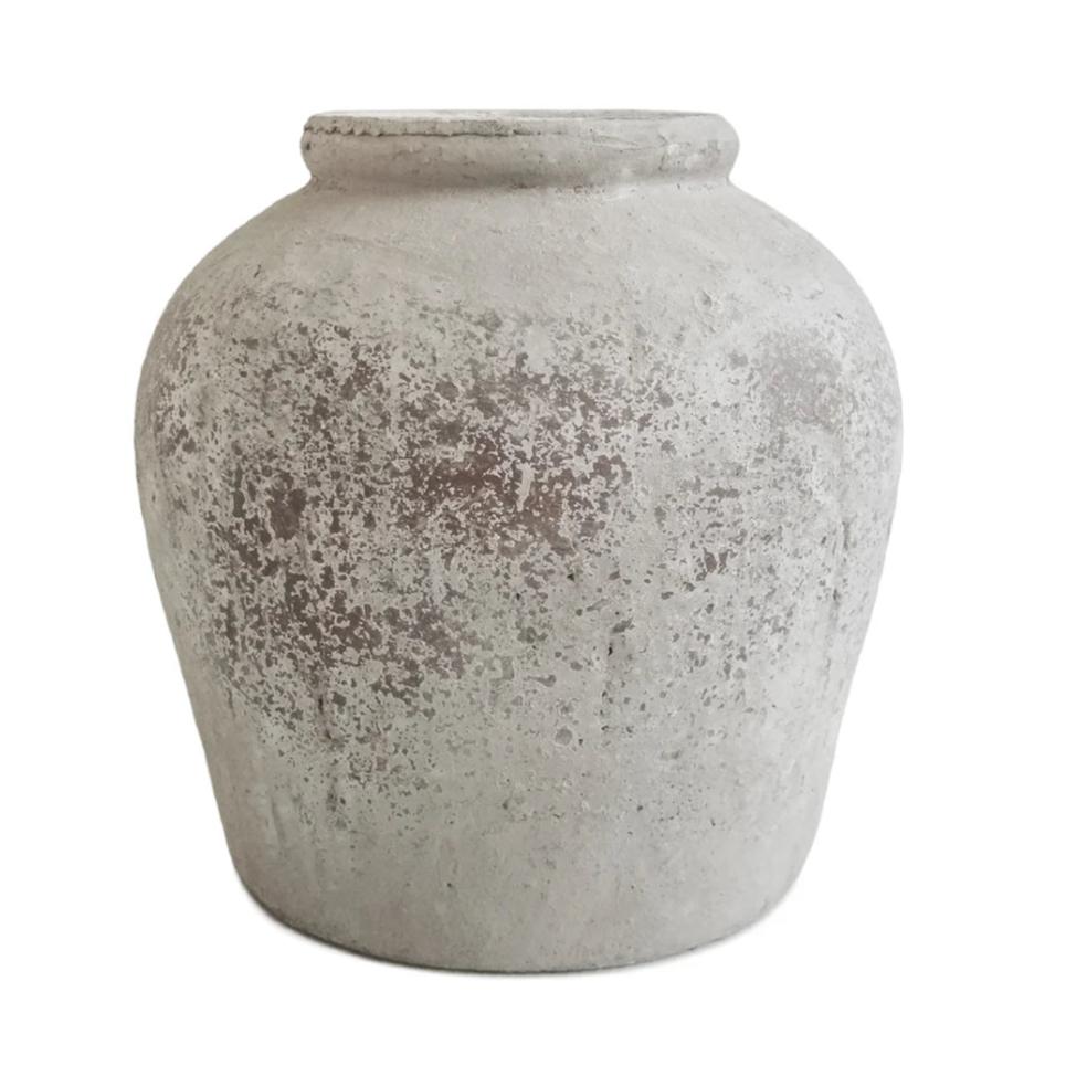 Rustic Weathered Grey Vase