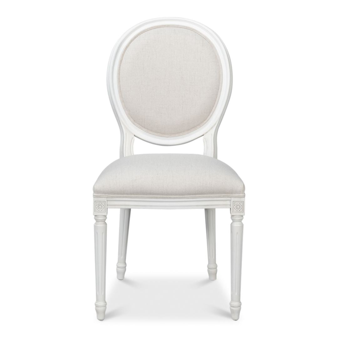 White French Medallion Dining Chair - Pair