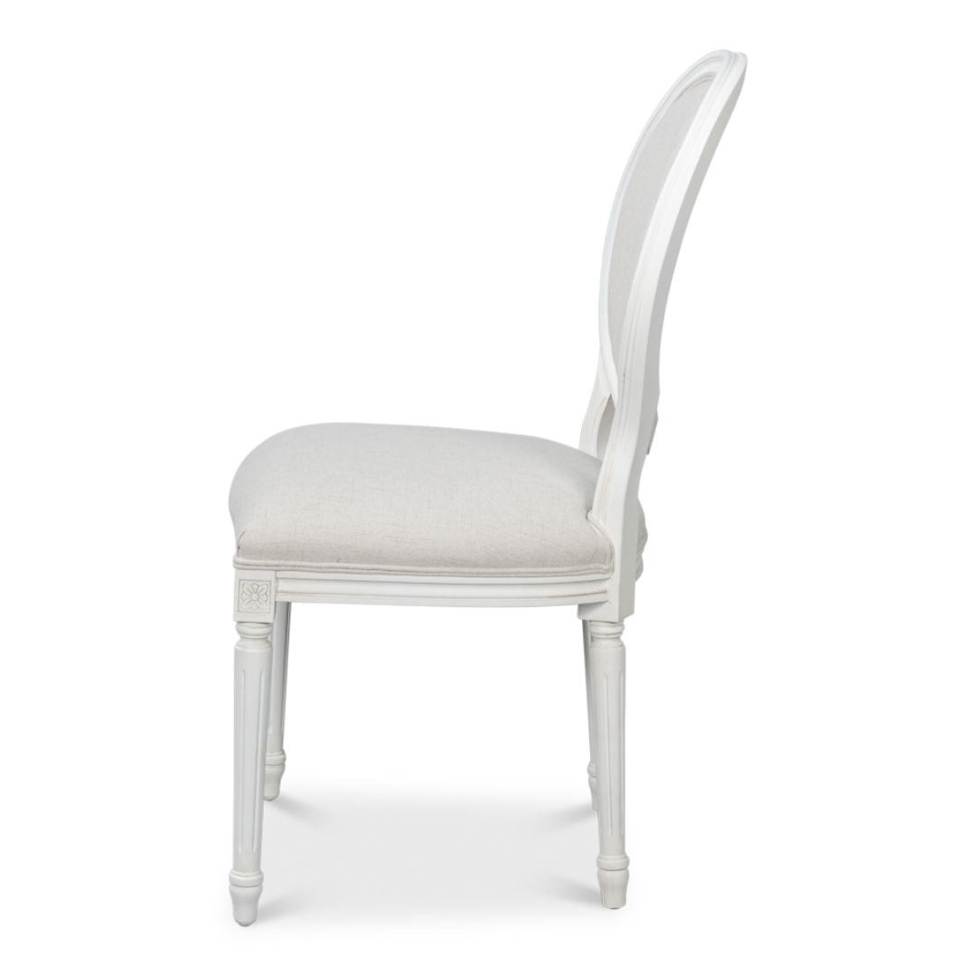 White French Medallion Dining Chair - Pair