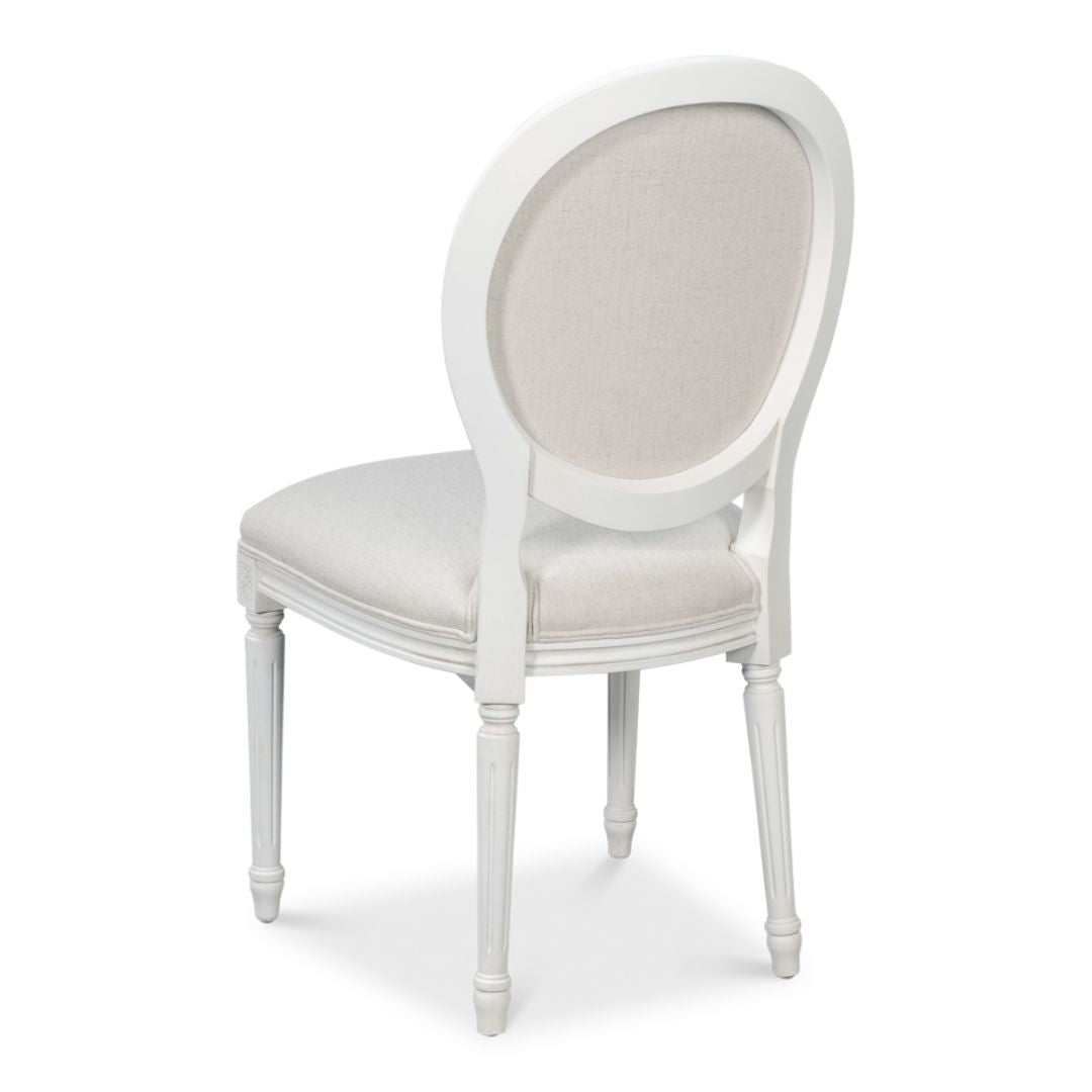 White French Medallion Dining Chair - Pair