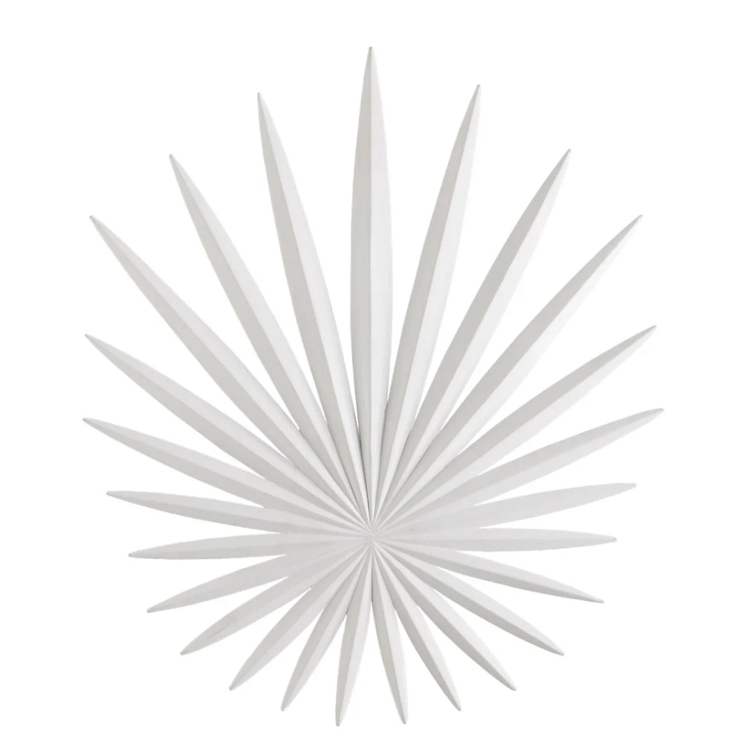 White Palm Leaf Wall Sconce