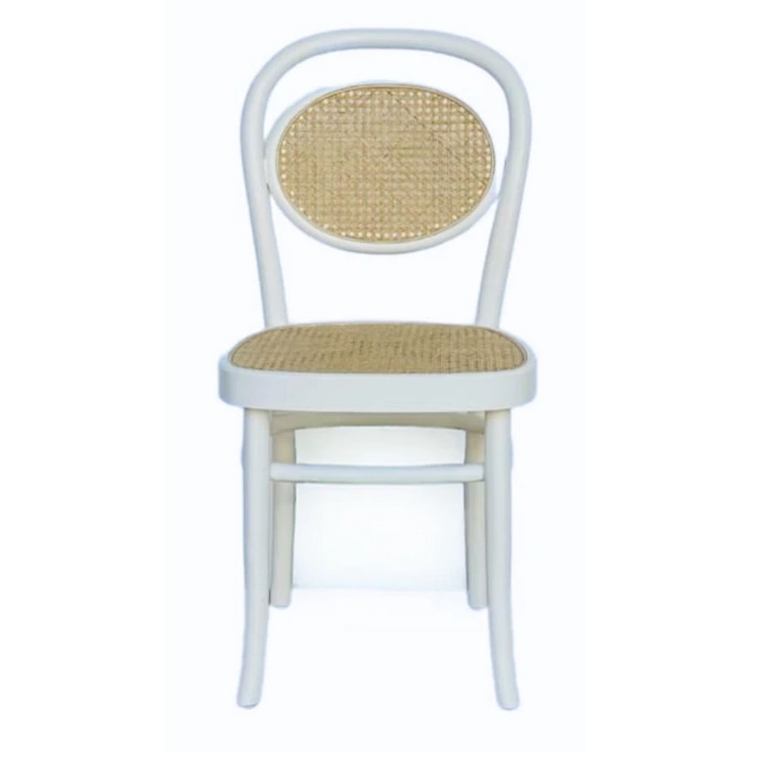 White French Bistro Cane Dining Chairs - Set