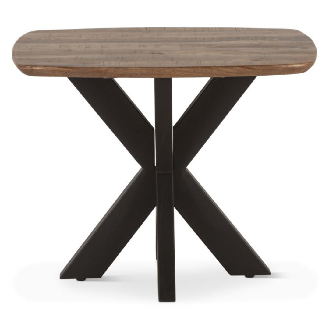 X-shaped Mango Wood Accent Table