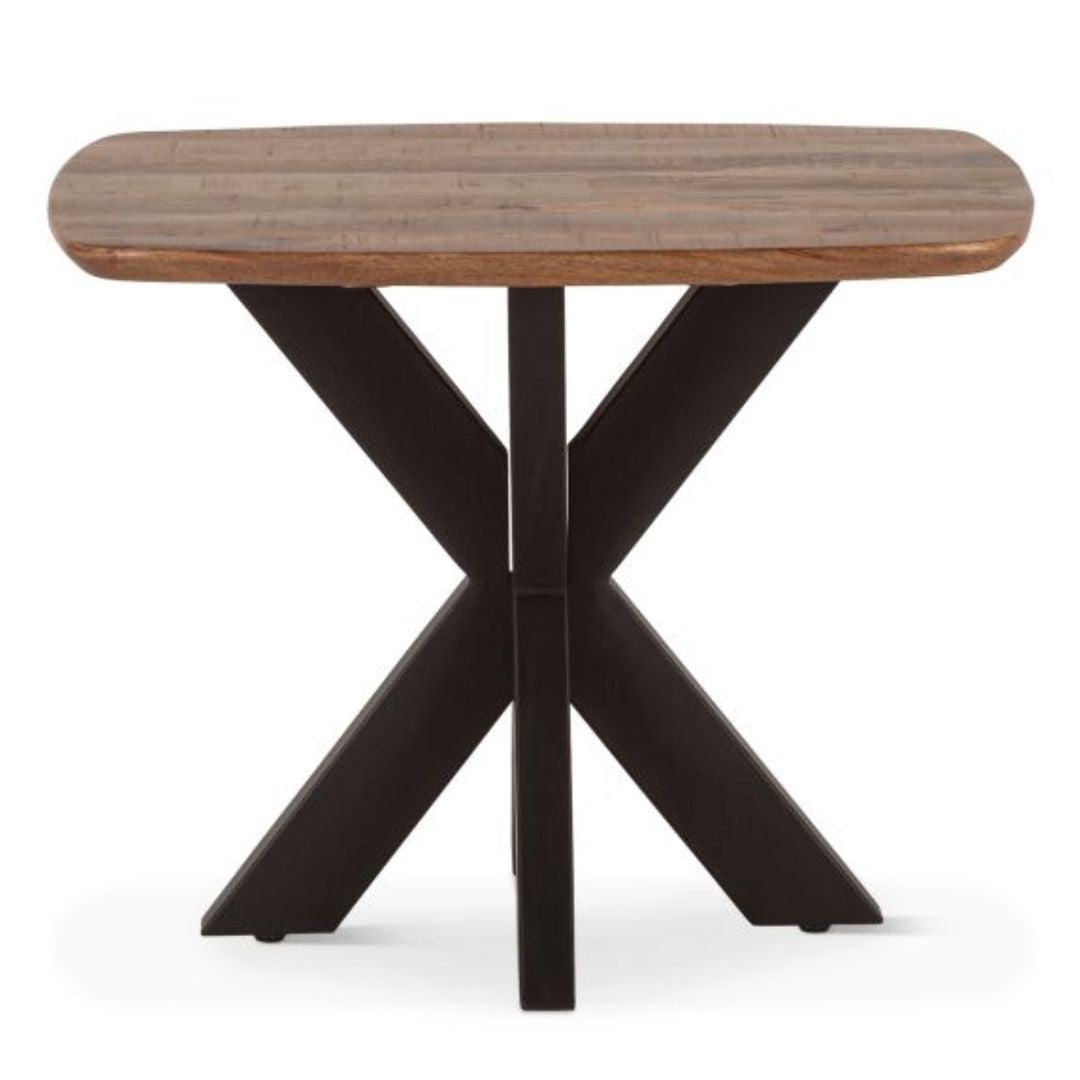 X-shaped Mango Wood Accent Table