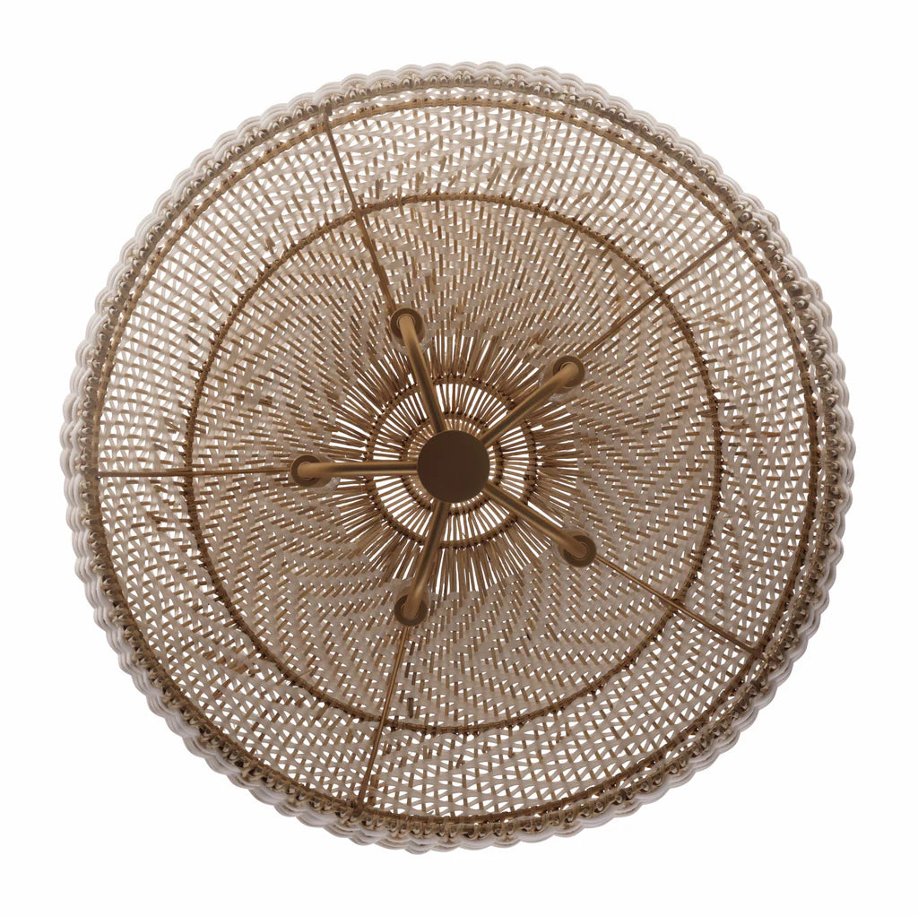 Zanzibar Two-Tone Rattan Pendant