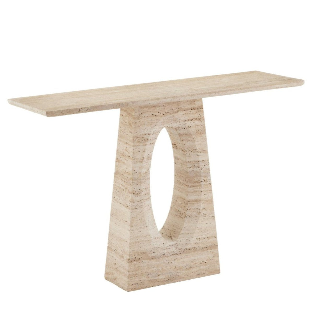 Natural Travertine Console Table