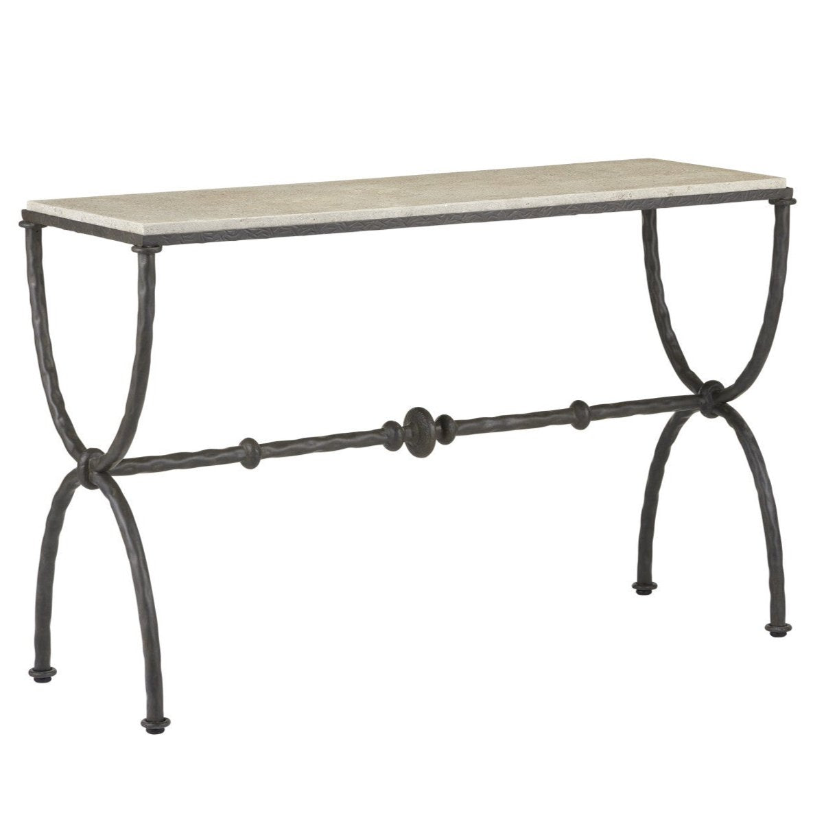 Vintage-Inspired Iron Console Table