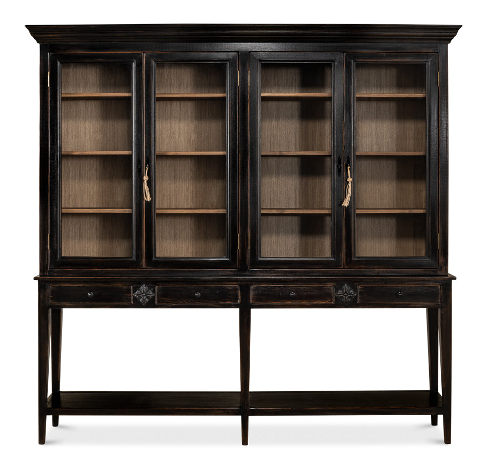 Black Beacon High Boy Display Cabinet