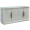 Blue Grasscloth Credenza