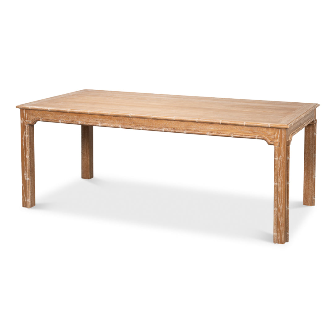 Bamboo Edge Accent Dining Table