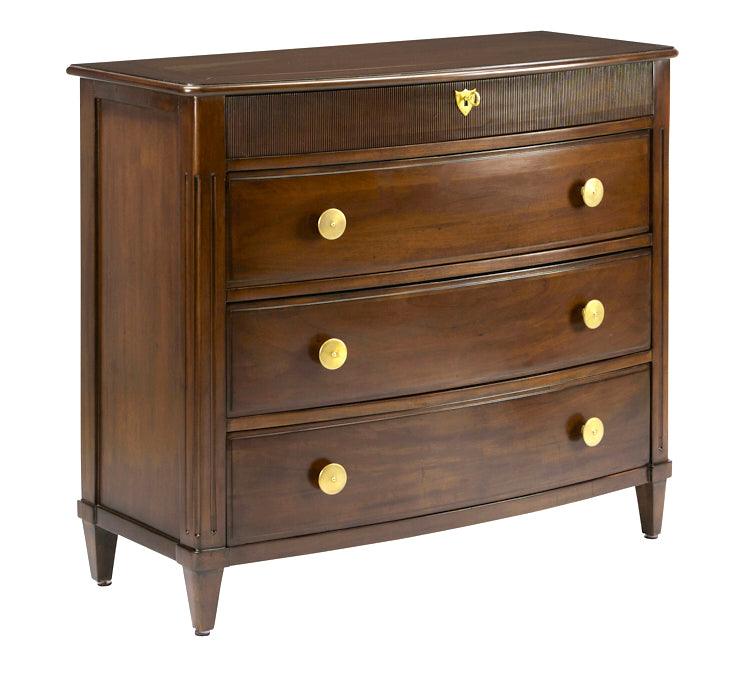 Curved Front 3-Drawer French Country Chest