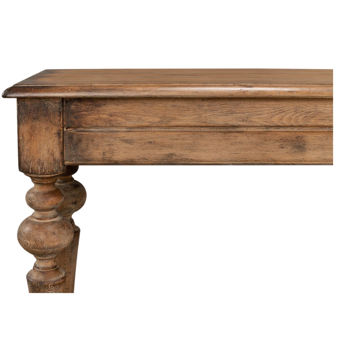 Rustic Brown Farmhouse Console Table