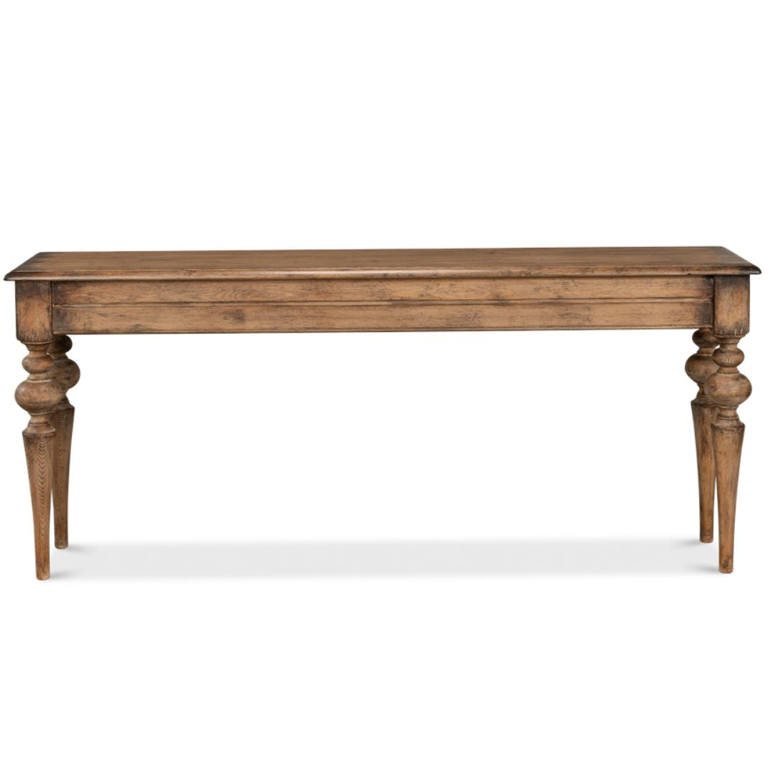 Rustic Brown Farmhouse Console Table