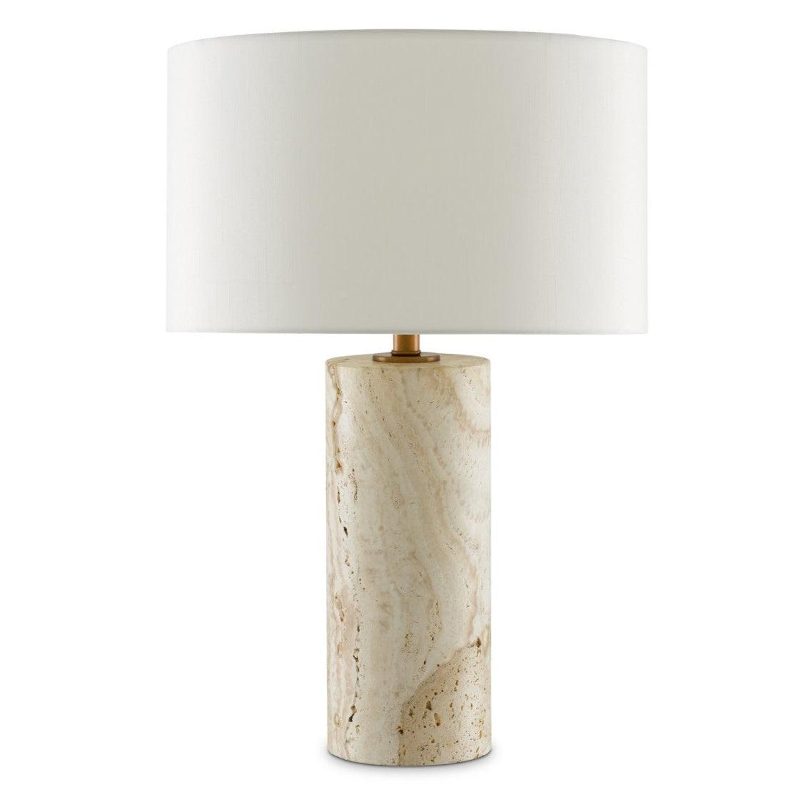 Lumina Travertine Table Lamp