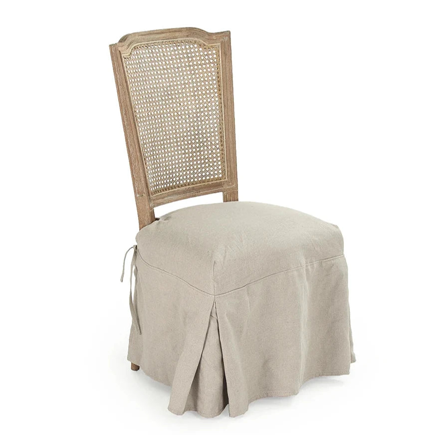 French Cane Backed Apron Side Chairs