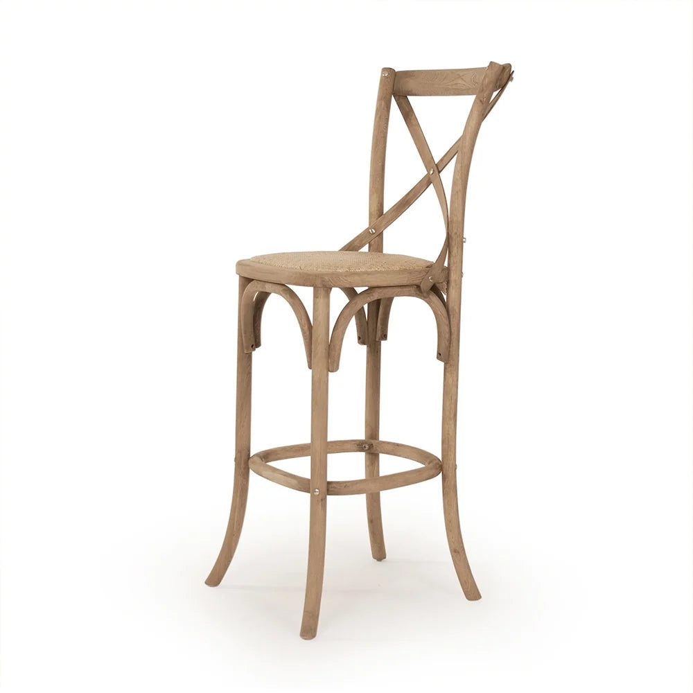 Natural Oak Parisian Cafe Bar Stool