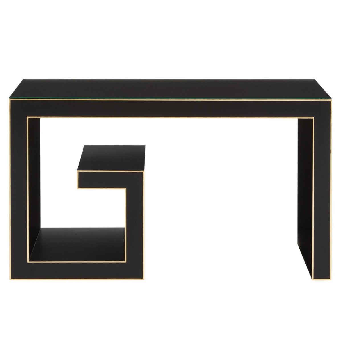 Asymmetrical Black Writing Desk