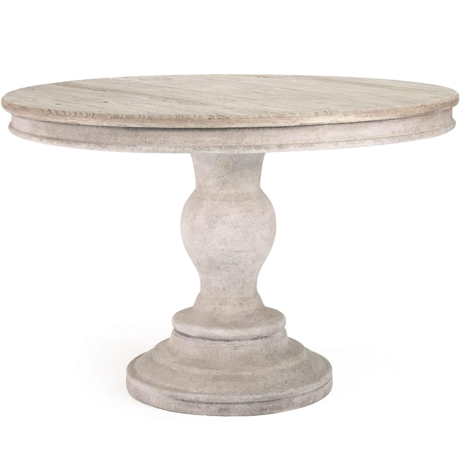 Chateau Wood Top Pedestal Table - dining table