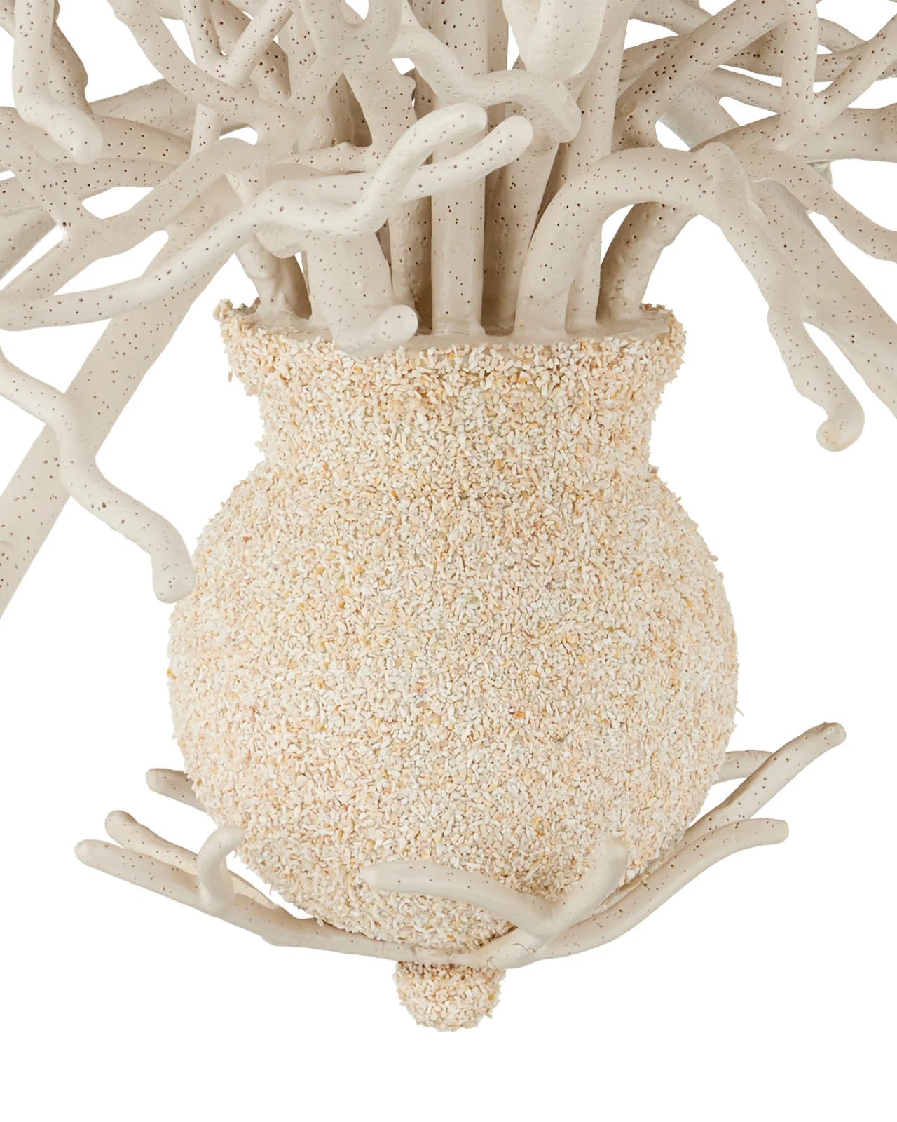 Large White Coral Chandelier